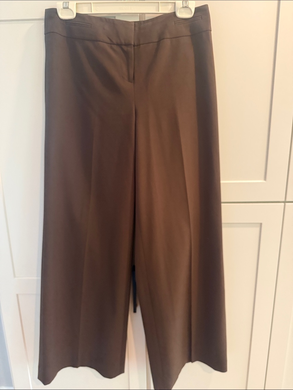Classic Ann Taylor Wide-Leg Brown Women's wide leg Trousers